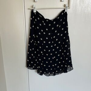 Polka Dot Black Skirt